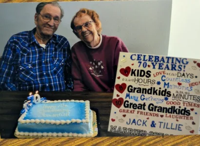 Couple celebrates 70 years together